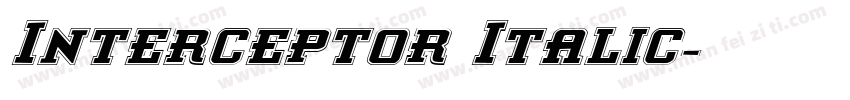 Interceptor Italic字体转换
